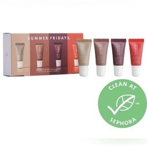 New! Summer Fridays Lip Gloss Mini Set NWT